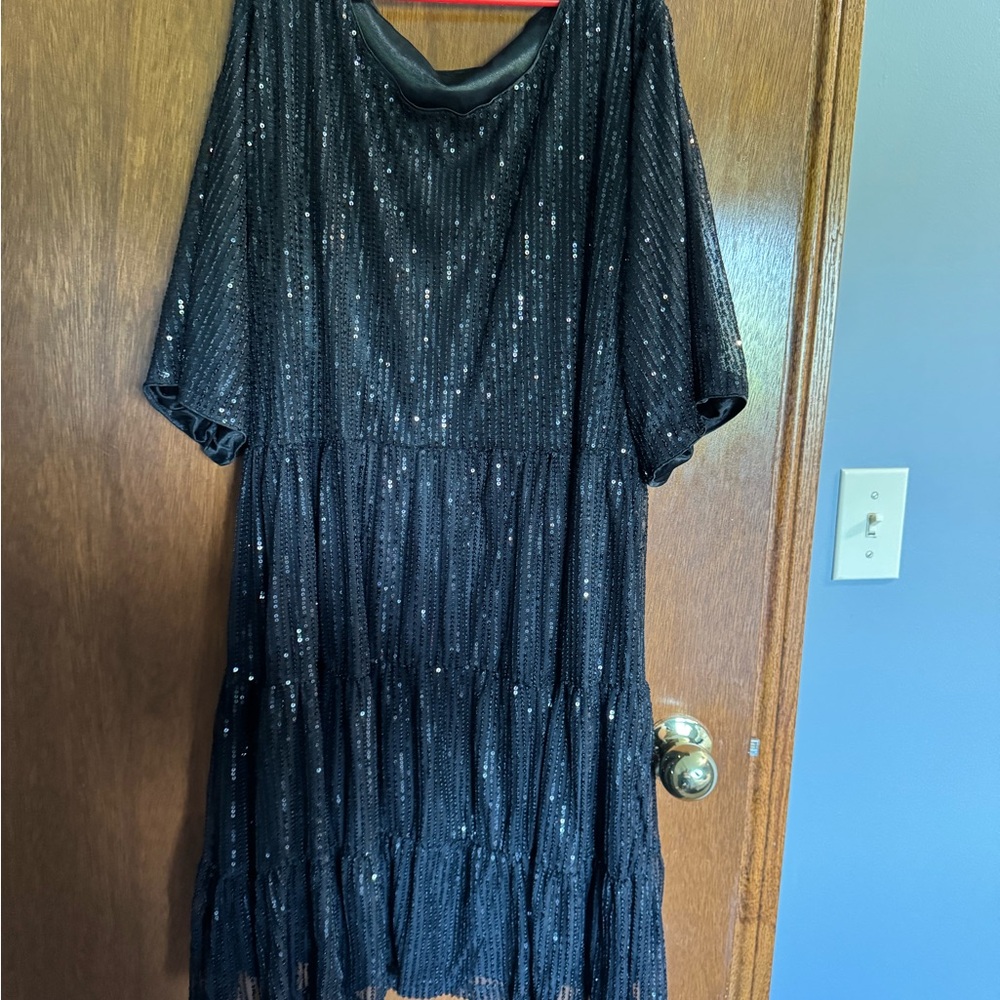 Amazon Black Sequin Dress